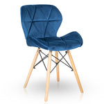 Mobra - Chaise Scandinave Velours