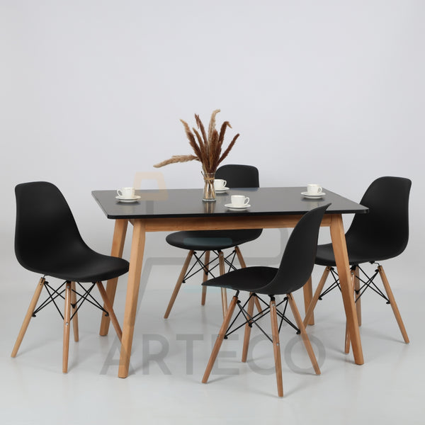 Table Rectangulaire Royal Avec 4 Chaises