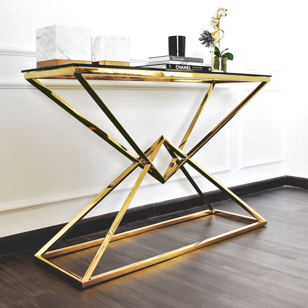 LAVAL - Table Console Gold