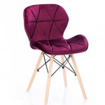 Mobra - Chaise Scandinave Velours