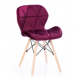 Mobra - Chaise Scandinave Velours