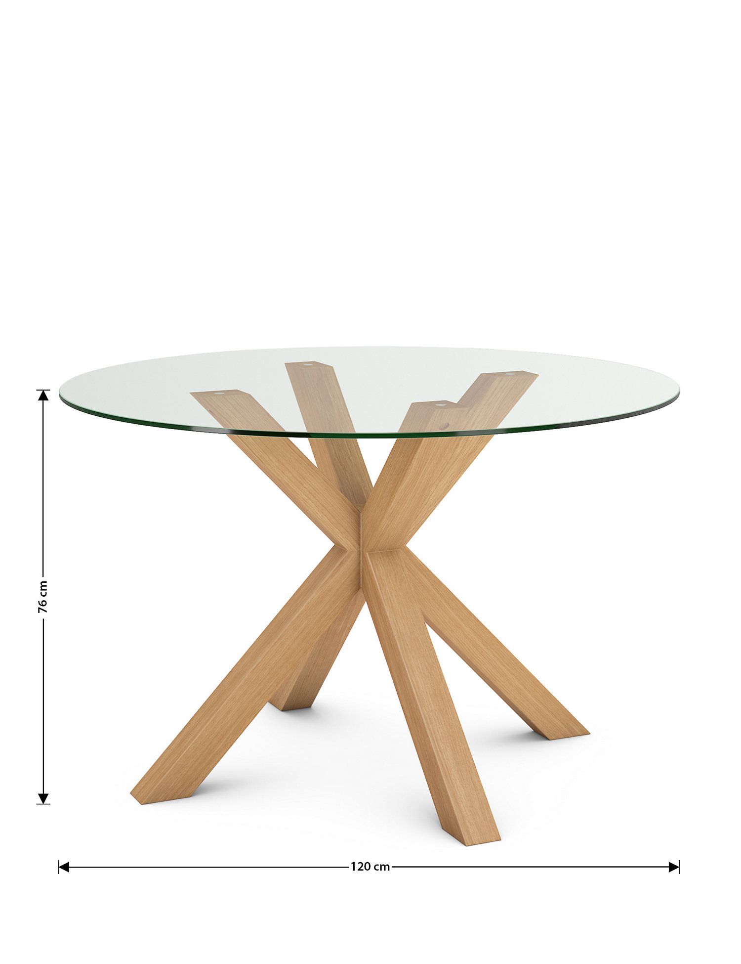 LUNA - Table à Manger Ronde Verte 120CM