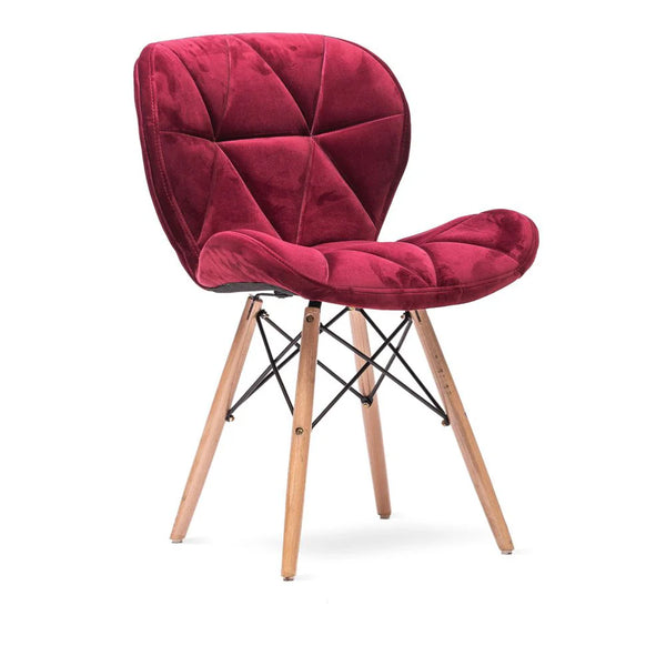 Mobra - Chaise Scandinave Velours