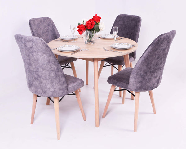 Table Ronde Berbere Avec 4 Chaises Tapissiers